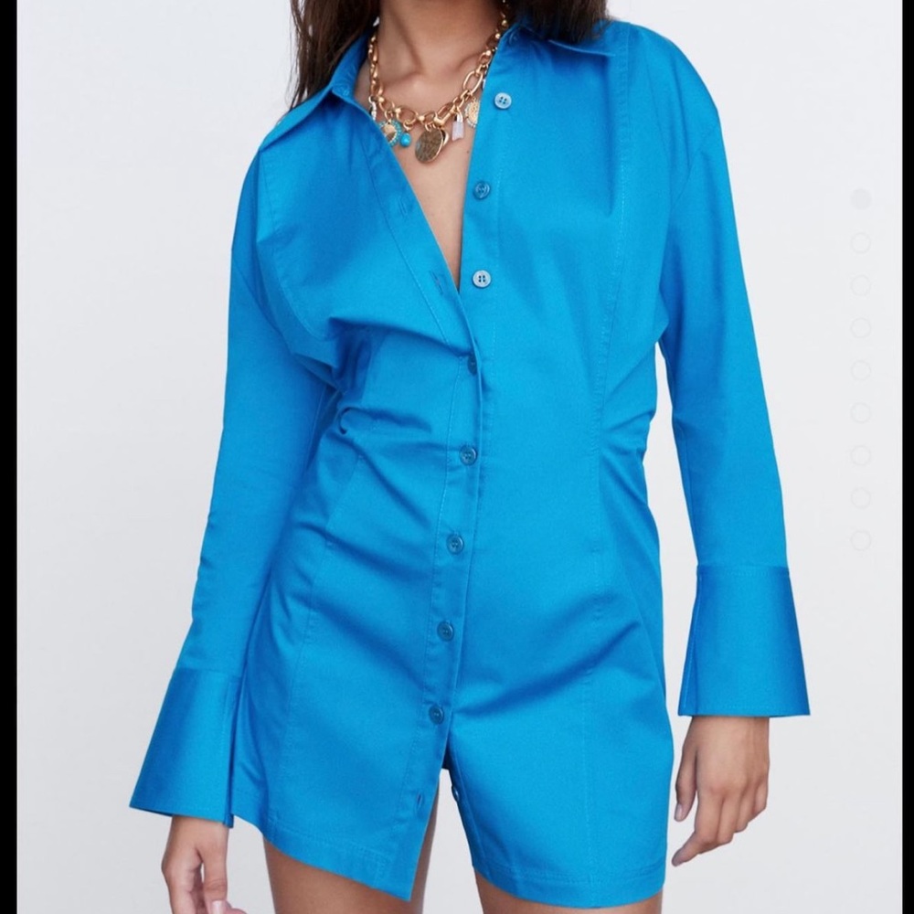 NWT Zara Button-Up Dress